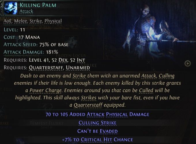path-of-exile-2-thunderous-monk-active-skill-killing-palm