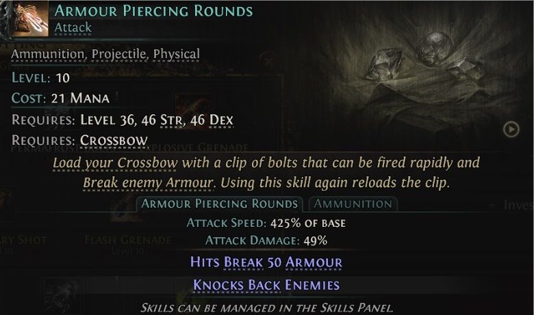 path-of-exile-2-witchbane-active-armour-piercing-rounds