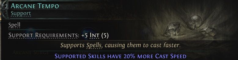 path-of-exile-2-demoniac-witch-support-gem-arcane-tempo