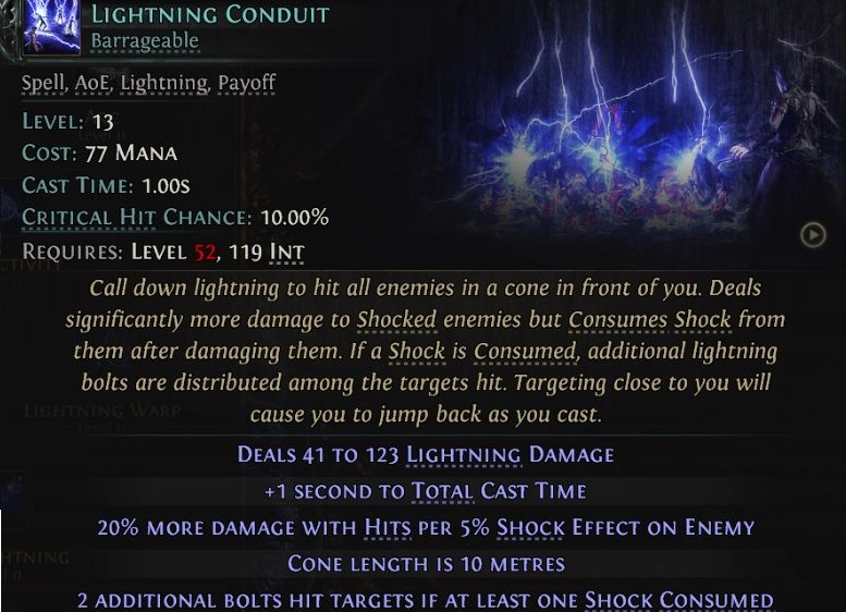 path-of-exile-2-Lightning-Wizard-active-skill-lightnin-conduit