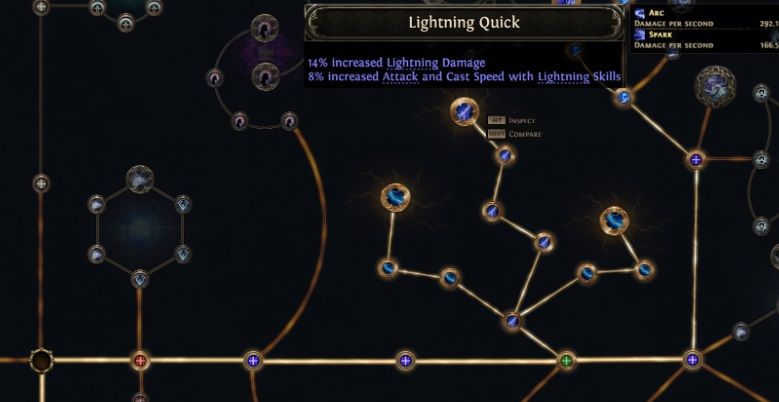 path-of-exile-2-Lightning-Wizard-passive-skill-lightning-quick