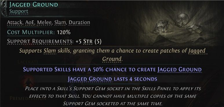 path-of-exile-2-titanic-berserker-build-support-gem-jagged-ground